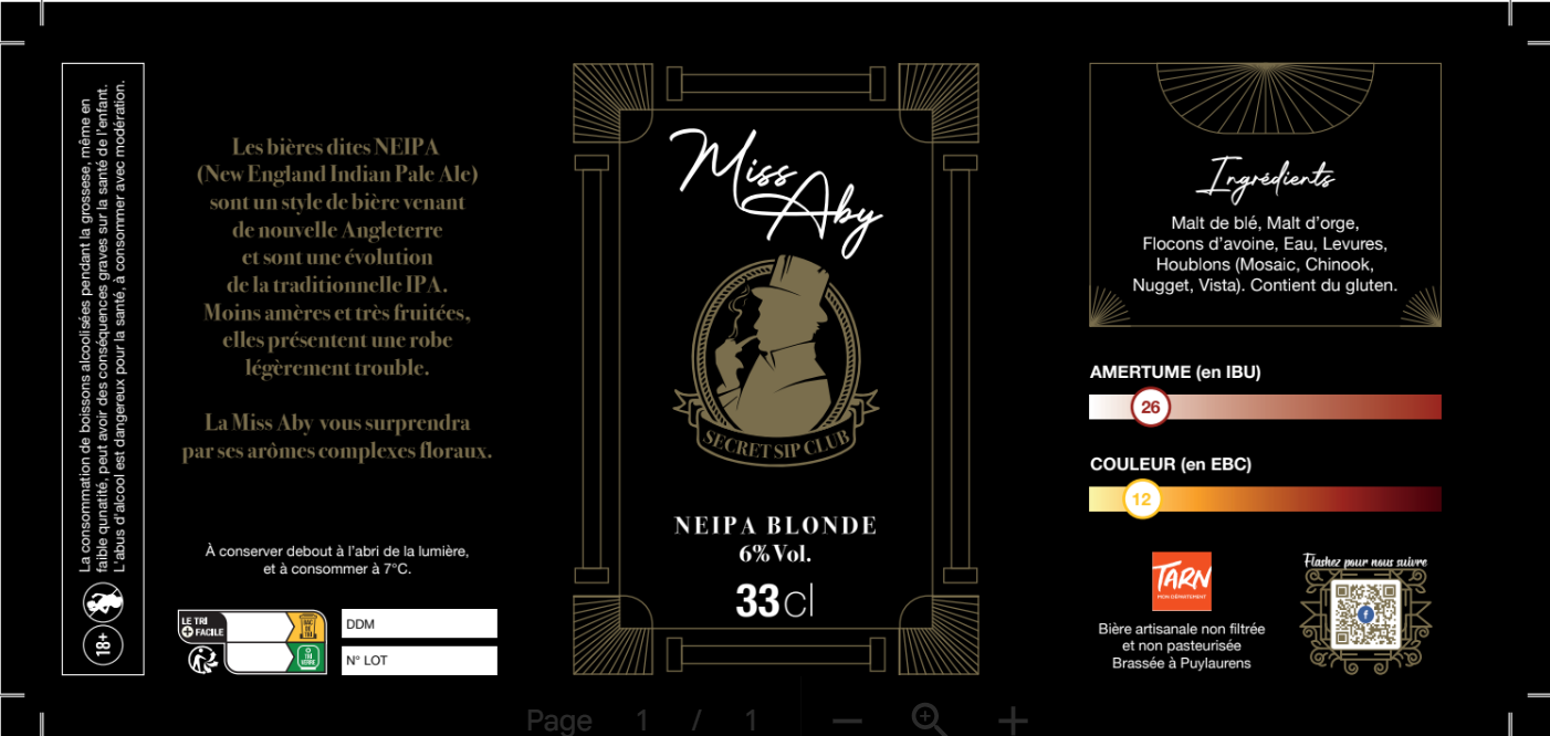 Miss Aby -NEIPA - 33 CL