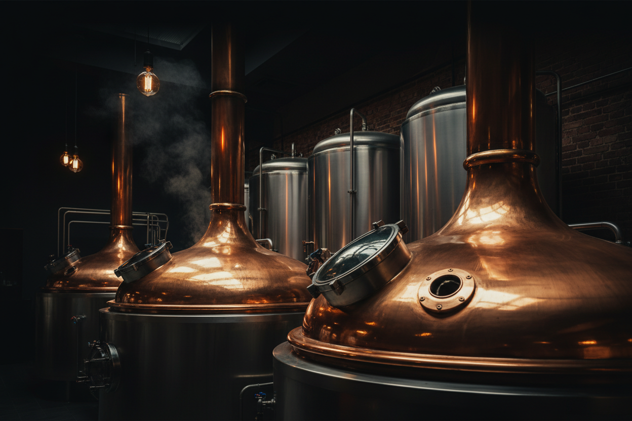 Bannière cuves de brasserie